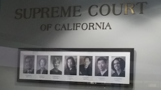 CA Supreme Court With Portraits of Justices
